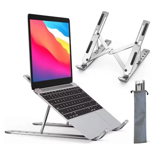 Soporte Plegable de Aluminio para Laptop y Tablet – Ajustable y Ergonómico